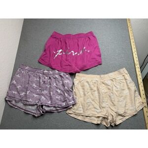 Victorias Secret VS Pink Pull On Mini Sleep Shorts Boxers Womens XS Lot Of‎ 3